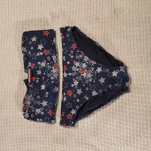 Star Print Bikini Top and Bottom 🇺🇸